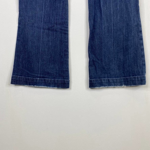 7 for all mankind DOJO Jeans / Flare Leg / Lattice Pocket / Medium Wash Sz 29 - Picture 9 of 12